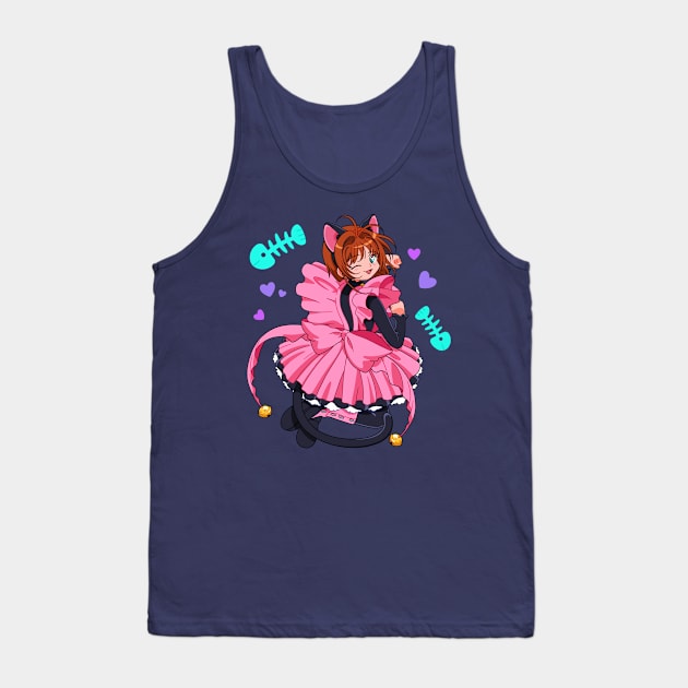 Cat Girls Forever Tank Top by ChromaChamelea